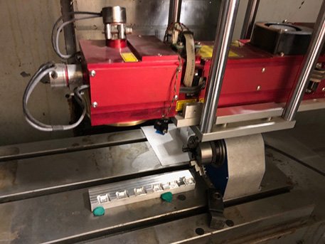 IR Galvo-based laser setup for 4-axis marking